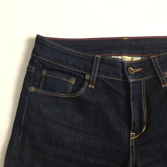 RALEIGH Hand Crafted North Carolina US Dark Wash Straight Leg 5 Pocket Jeans - Picture 6 of 16